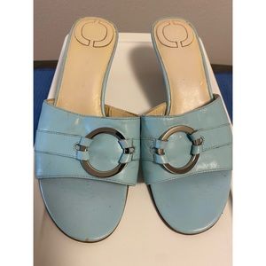 Casual Corner Light Blue Kitten Heels